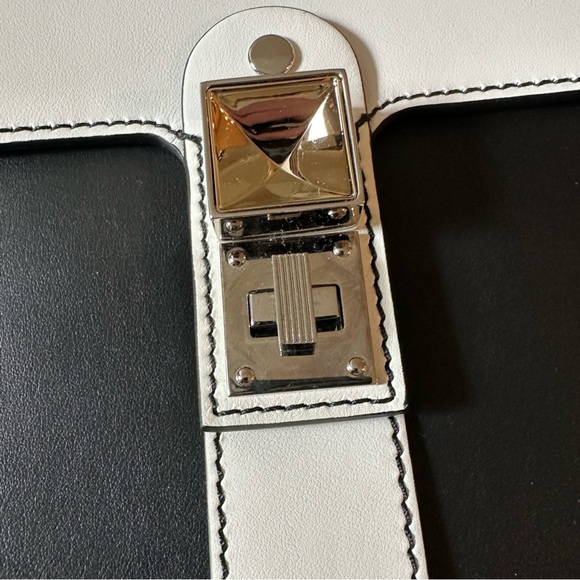 Proenza Schouler PS11 Convertible Box Bag Leather Black White NWT Auth - Picture 5 of 9